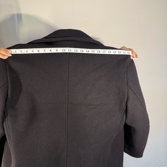 Schott NYC Black Wool Peacoat – Made in Canada - Picture 15 of 16